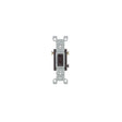 Leviton S00-01453-02S Toggle Switch, 15 A, 120 V, 3-Position, SPDT, Push-In Terminal, Thermoplastic Housing Material