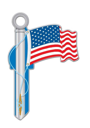 Lucky Line Key Shapes Series B101K Key Blank, Brass, Enamel-Coated, For: Kwikset Locks, Pack of 5