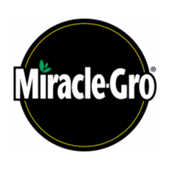 Miracle-Gro logo on a black background