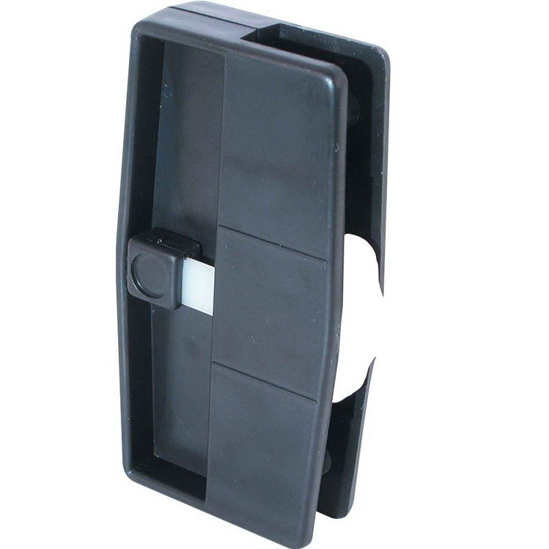 Prime-Line A 109 Door Latch and Pull, Mounting Hole Center to Center: 3 in, Black