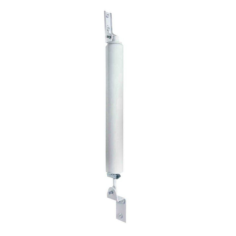 Prime-Line K 5158 Pneumatic Door Closer, White, 9 in L, Aluminum, Includes: Hardware Bracket, Fastener