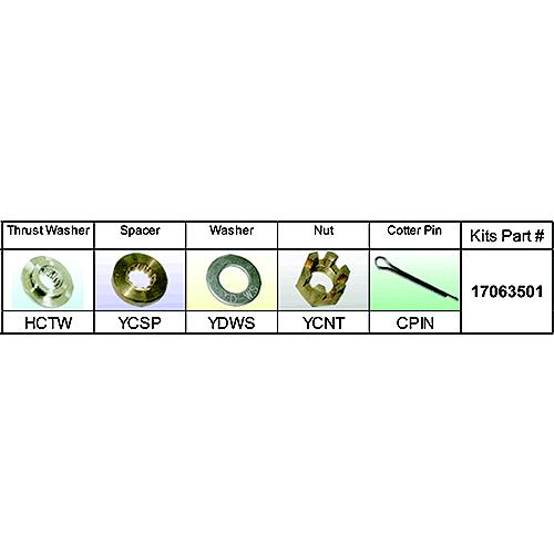 Solas 17063501 Fixed Hub Prop Hardware Kit - Honda, Type C