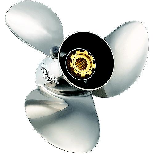 Solas 3431-135-15 New Saturn Stainless Steel 3-Blade Propeller For Yamaha
