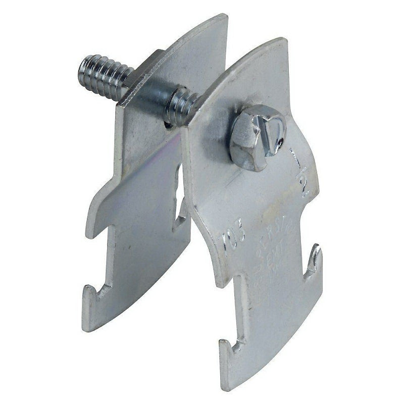 SuperStrut 700 Series Z703 2EG-25 Pipe Clamp, Silver, Electro-Galvanized, Steel