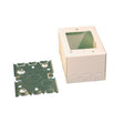 Wiremold V5747 Receptacle Box, 21.38 cu-in, 1/2 in, 1-Gang, 2-Knockout, Steel, Ivory, Surface
