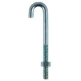 Hampton Small Zinc-Plated Silver Zinc 1 in. L J-Bolt 375 lb 1 pk, Pack of 10