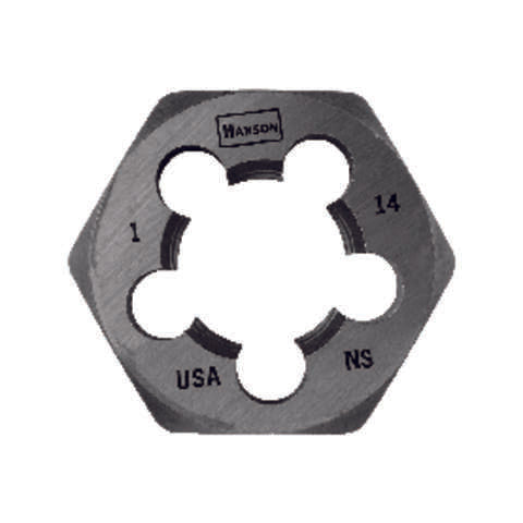 Irwin Hanson High Carbon Steel SAE Hexagon Die 1 in. 1 pc