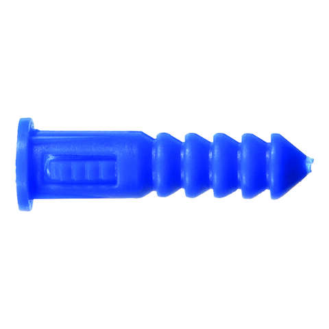 HILLMAN 0.164 in. D X 1-1/4 in. L Plastic Round Head Ribbed Anchor 100 pk