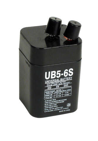 Universal Power Group UB5-6S 5 Ah 6 V Lead Acid Battery, Pack of 2