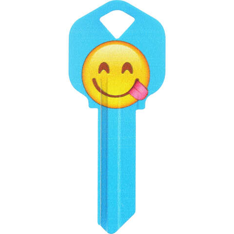 HILLMAN Wackey Emoji House/Office Universal Key Blank KW1 Single, Pack of 6