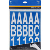 HILLMAN 2 in. White Vinyl Self-Adhesive Letter and Number Set 0-9, A-Z 205 pc, Pack of 6