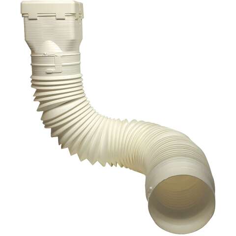 Spectra Metal 55 in. H X 3 in. W X 4 in. L White Plastic Downspout Extension, Pack of 15