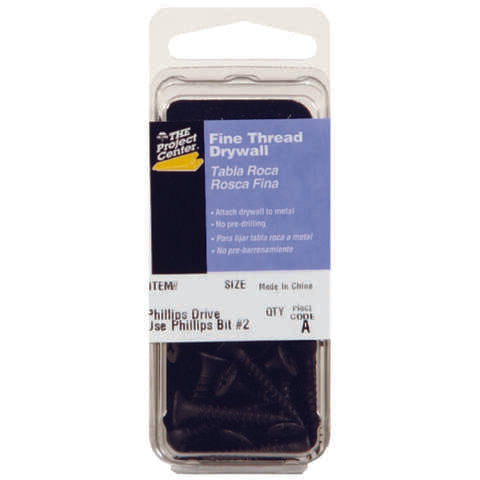 HILLMAN No. 6 X 2 in. L Phillips Fine Drywall Screws 8 pk, Pack of 10