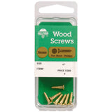 HILLMAN No. 6 X 1-1/4 in. L Phillips Coarse Wood Screws 4 pk, Pack of 10