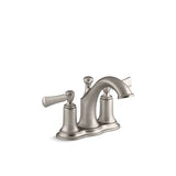 Kohler Brushed Nickel Traditional Bathroom Faucet 4 in.