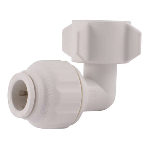 SharkBite Quick Connect Push to Connect 3/8 in. CTS X 1/2 in. D NPS 90 Degree Elbow