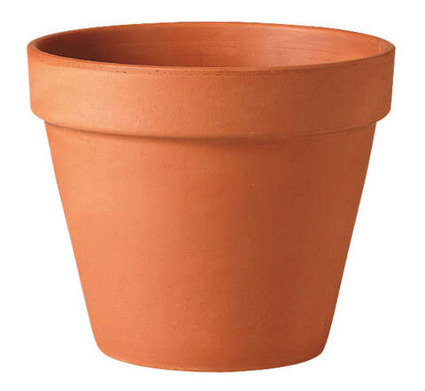 Deroma 11.8 in. H X 14 in. D Clay Traditional Planter Terracotta, Pack of 2