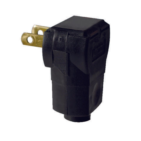 Leviton Commercial and Residential Vinyl Non-Polarized Plug 1-15P 18-14 AWG 2 Pole 2 Wire