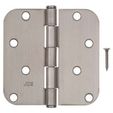 Ace 4 in. L Satin Nickel Residential Door Hinge 1 pk