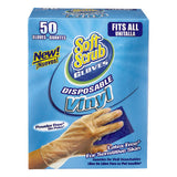 Soft Scrub Vinyl Disposable Gloves One Size Fits Most Clear Powder Free 50 pk