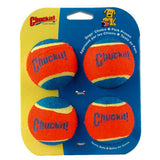 Chuckit! For Dog Blue/Orange Rubber Ball Launcher Tennis Balls Medium 4 pk