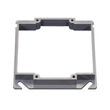 Cantex EZ Box Square PVC 2 gang 4 in. H X 4 in. W Mud Ring