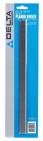 Delta 12 in. L High Speed Steel Planer Knives Double-Edged 2 pk