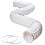 Deflect-O 8 ft. L X 3 in. D White Vinyl Vent Hose