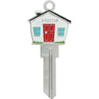 HILLMAN 3D Keys House/Office Universal Key Blank 66 KW1, EZ1, FR1 Single For Universal, Pack of 4
