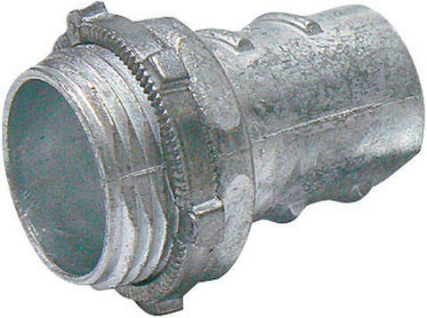 Sigma Engineered Solutions ProConnex 3/8 in. D Die-Cast Zinc Screw-In Connector For FMC 1 pk, Pack of 50